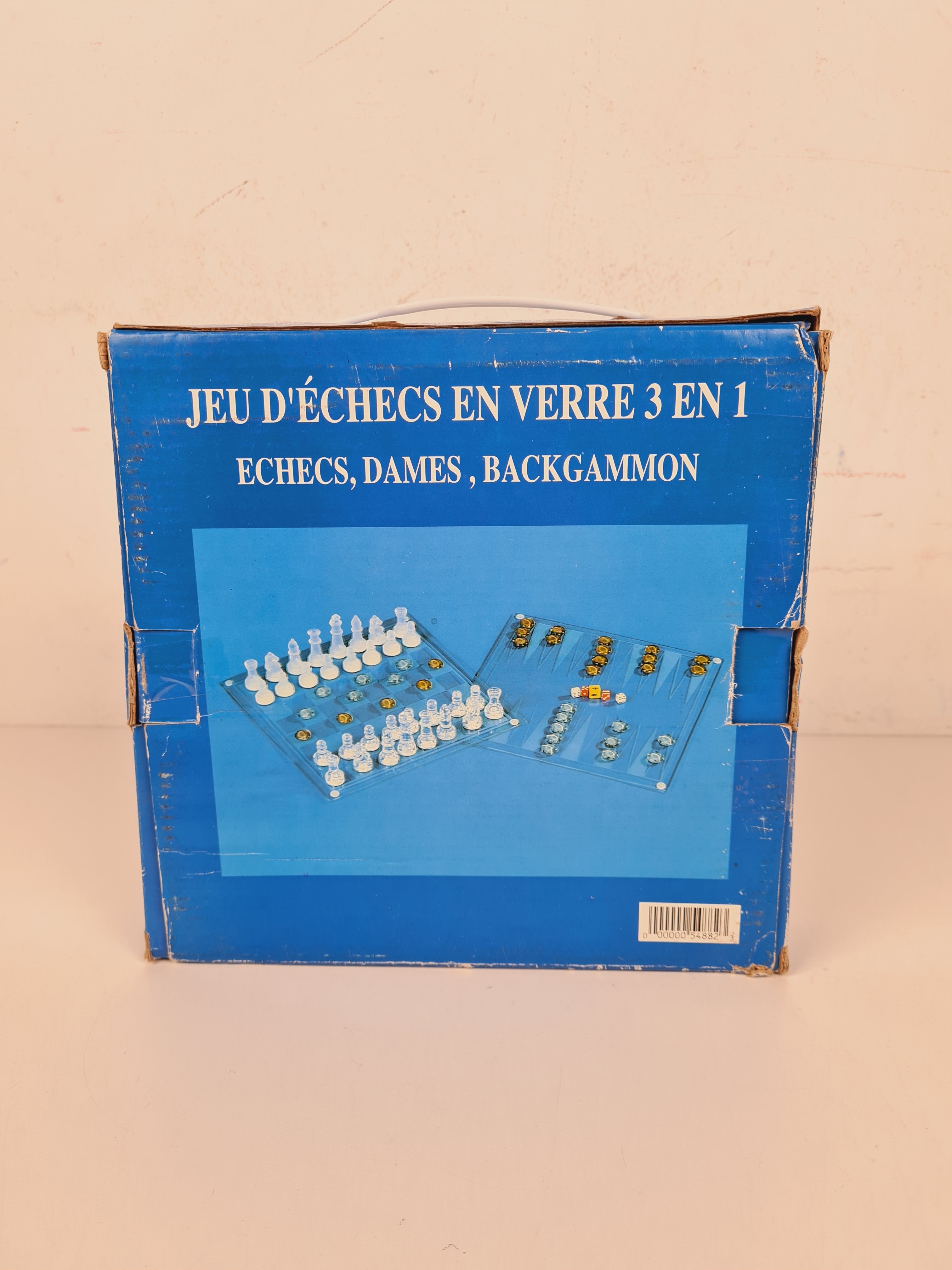 Jeu de stratégie - Jeu d'échecs en verre 3 en 1 - Dès 7 ans Bon état - Vue 5 - 